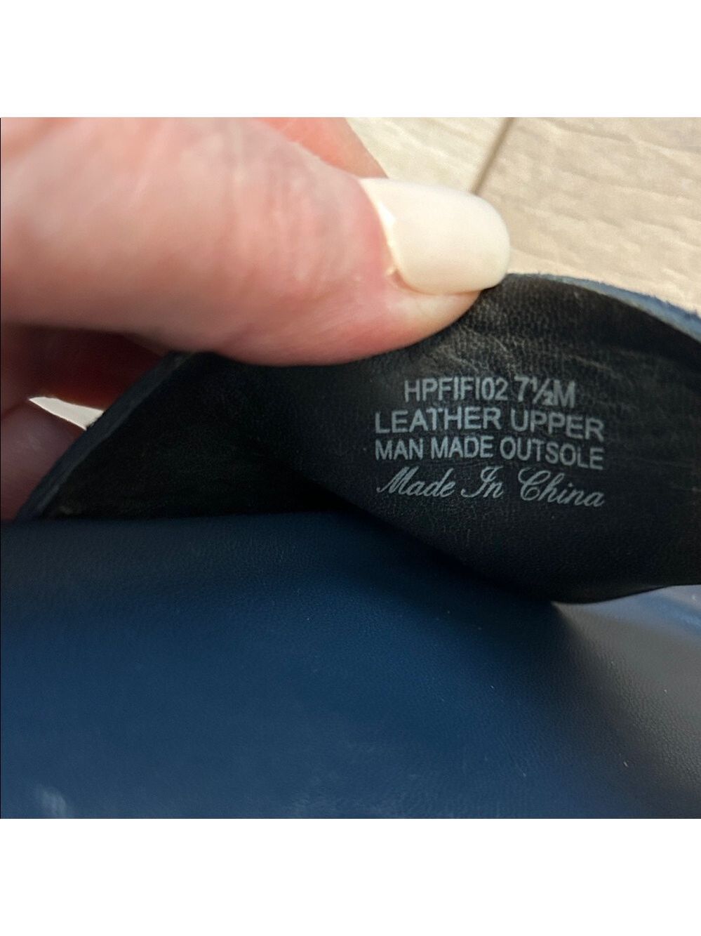 Donald Pliner FiFi Navy Suede Slip On Sandals - Picture 9 of 11